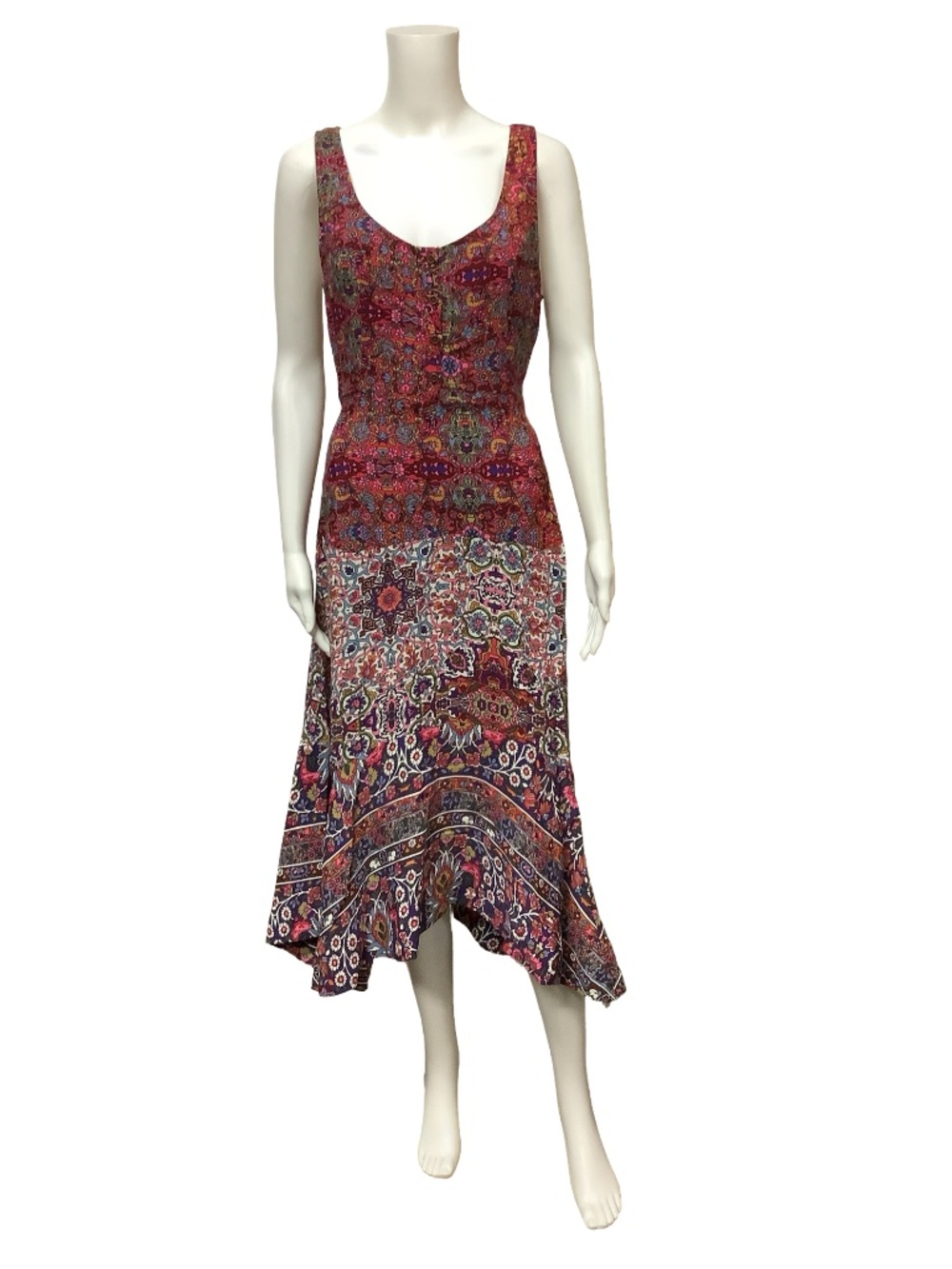 Anthropologie Maeve Floral Print Long Dress Size: L / US 10